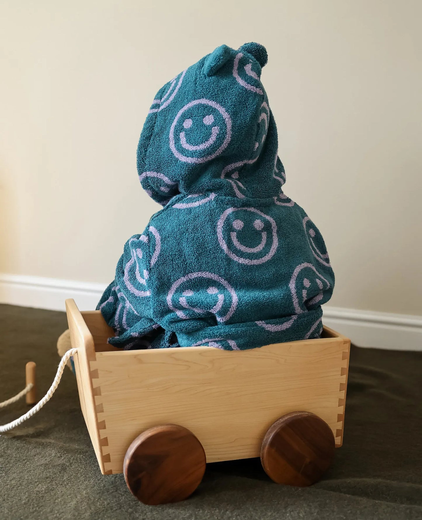 Plush Smiley Face Cotton Robes