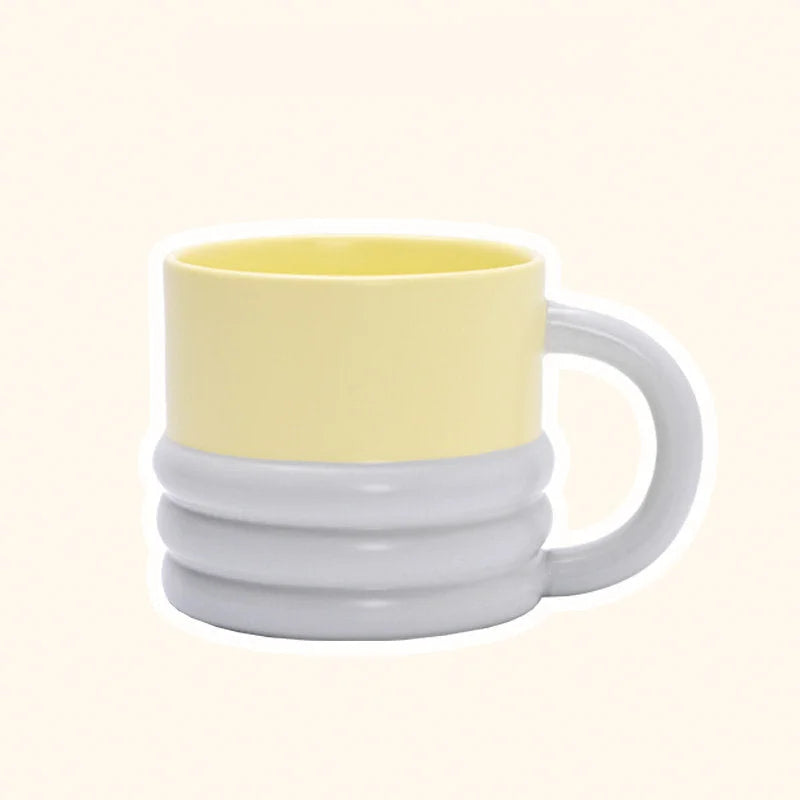 Chunky Ribbed Ceramic Mug