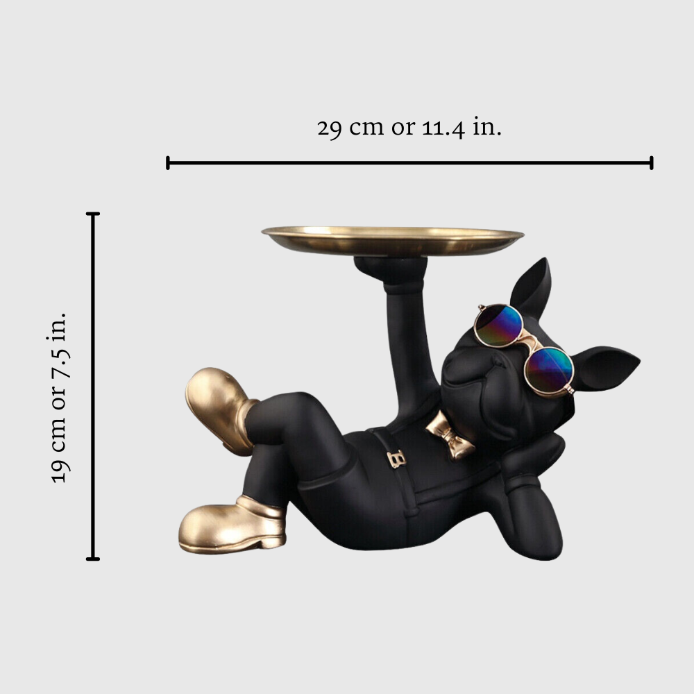 Sculpture de bouledogue de luxe