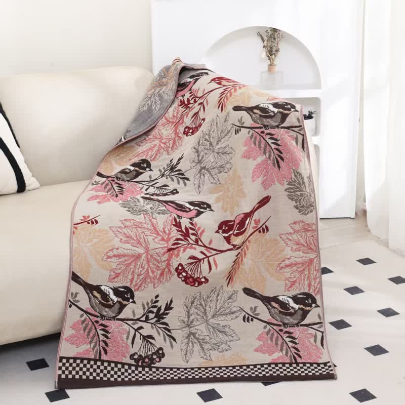Rural Magpie Cotton Gauze Bath Towel