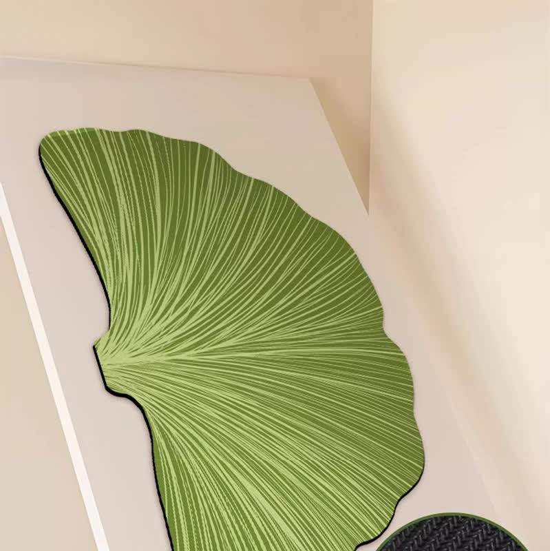 Botanical Ginkgo Leaf Anti-slip Bath Mat