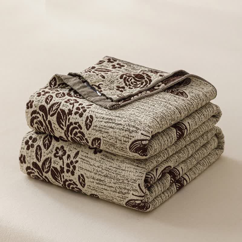 Cottage Floral Butterfly Pure Cotton Quilt