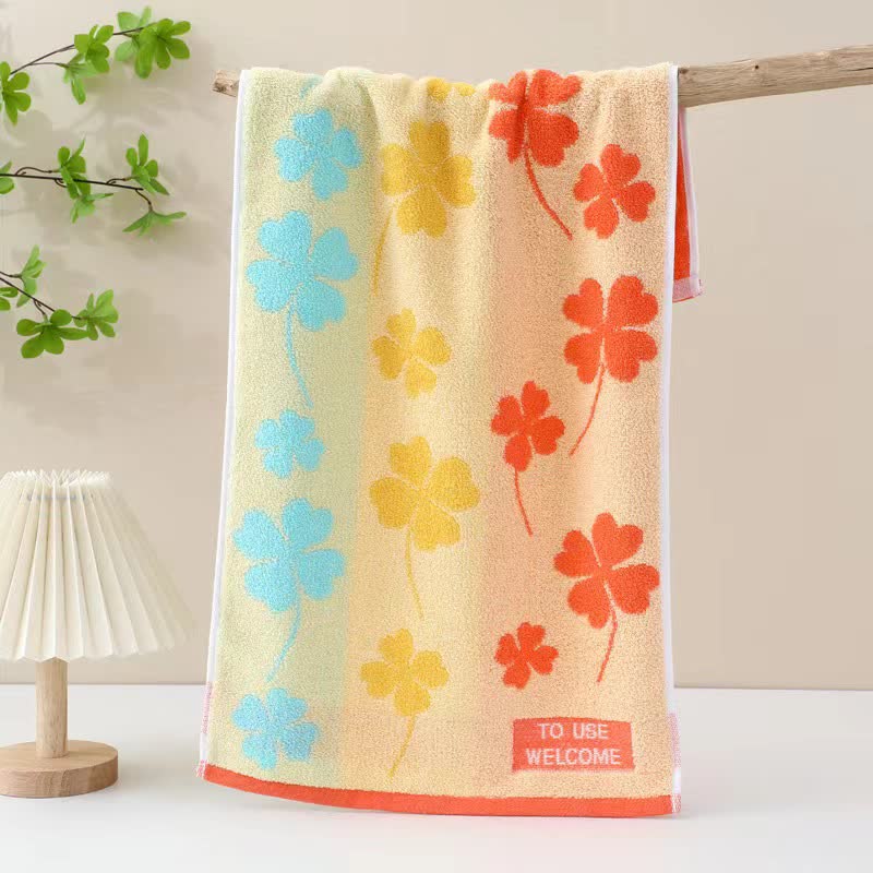 Four-Leaf Clover Pure Cotton Towel(2PCS)
