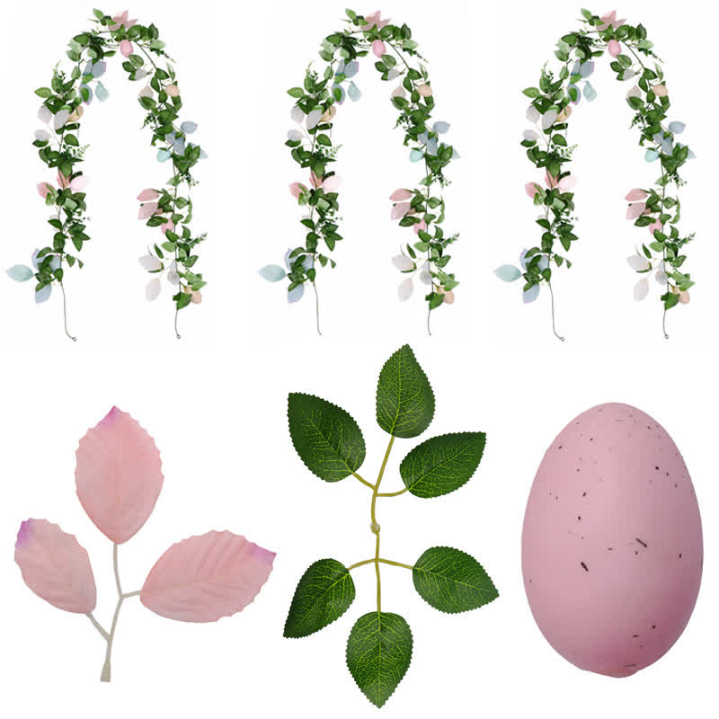 Faux Easter Egg Greenery Garland