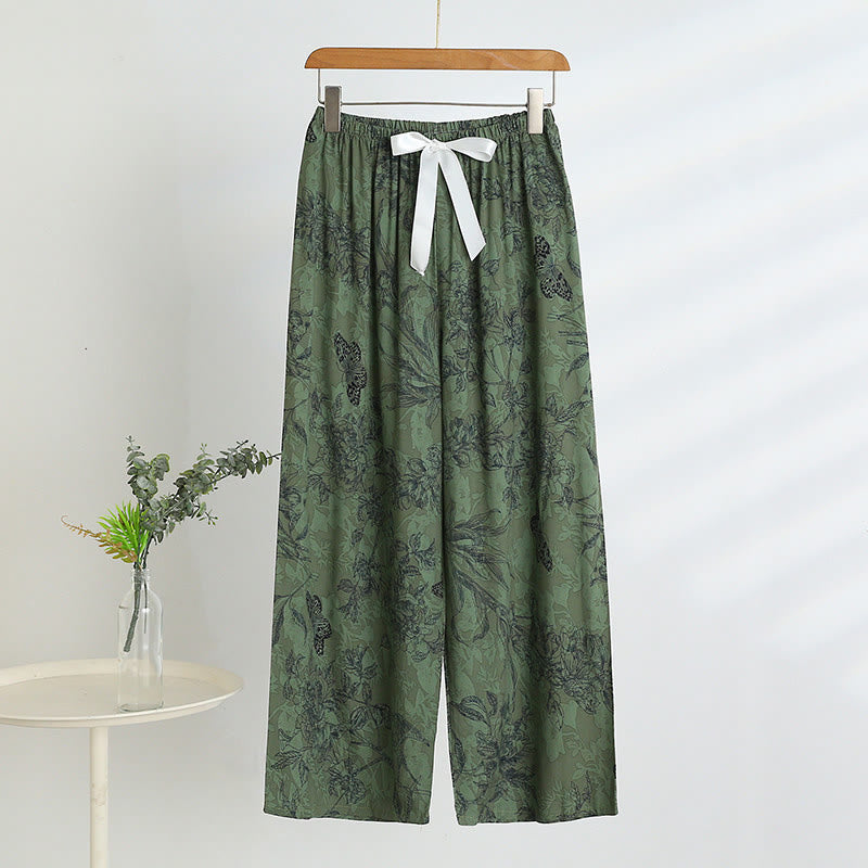 Green Botanical Butterfly Tank & Pants Pajamas