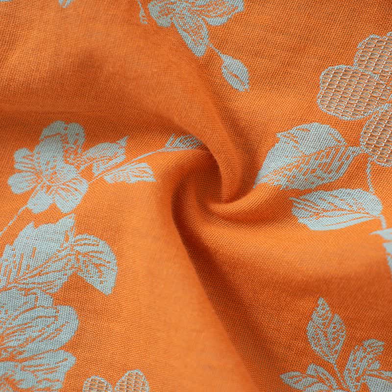 Vintage Asian Inspired Floral Cotton Pajamas