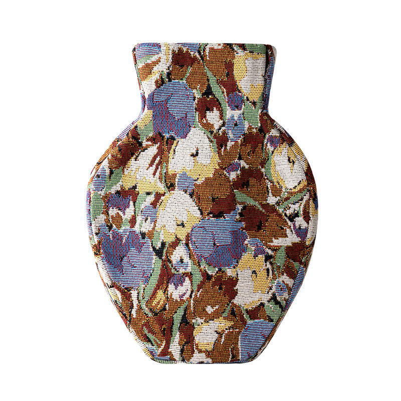 Vintage Creative Floral Fabric Wrapped Vase