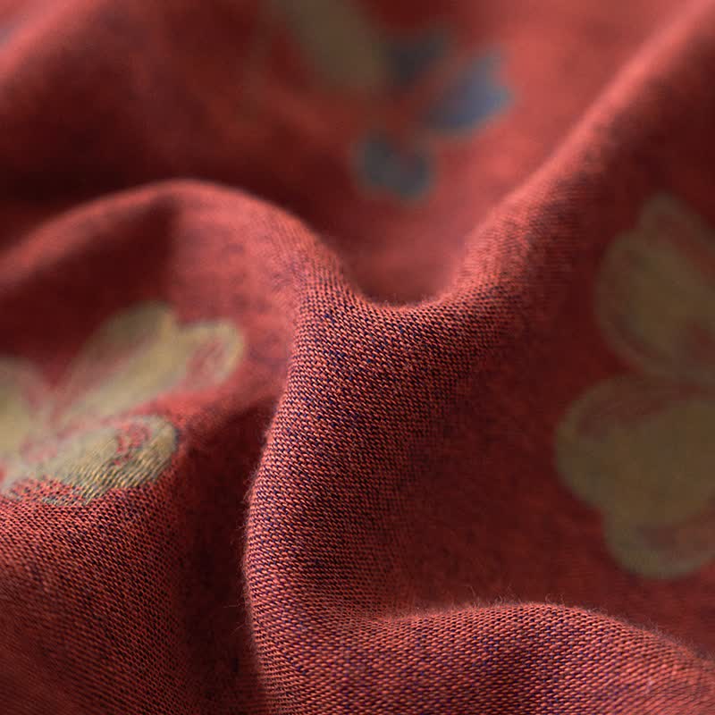 Country Style Floral Cotton Double Gauze Bedding(4PCS)