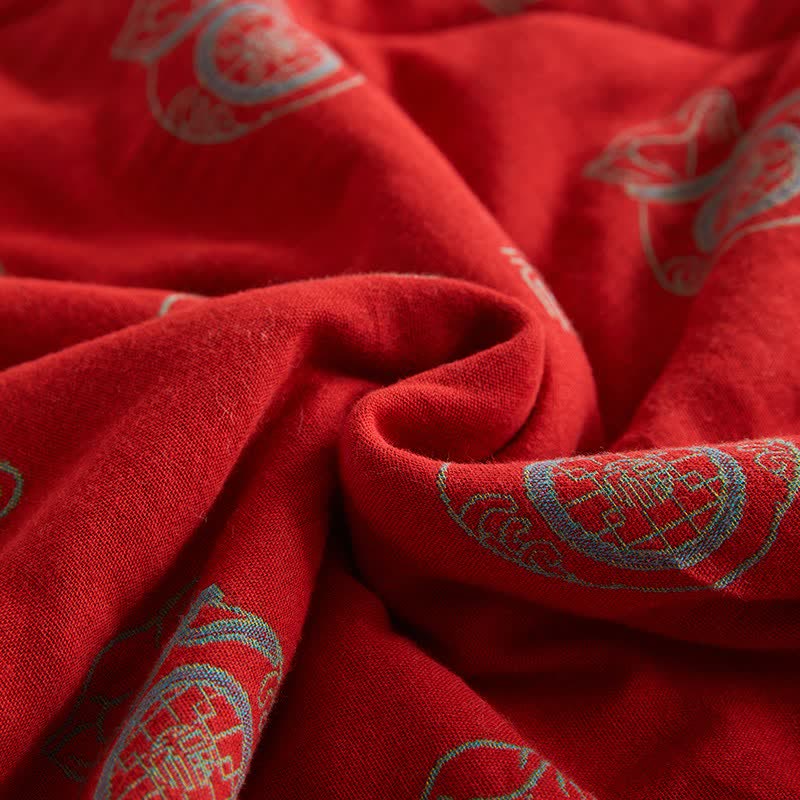 Cotton Gauze Lucky Bag Jacquard Quilt