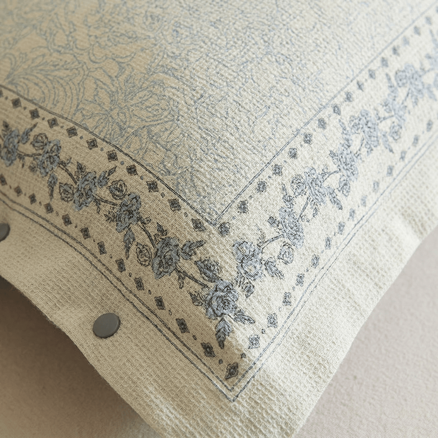 French Floral Cotton Linen Pillowcases (2PCS)