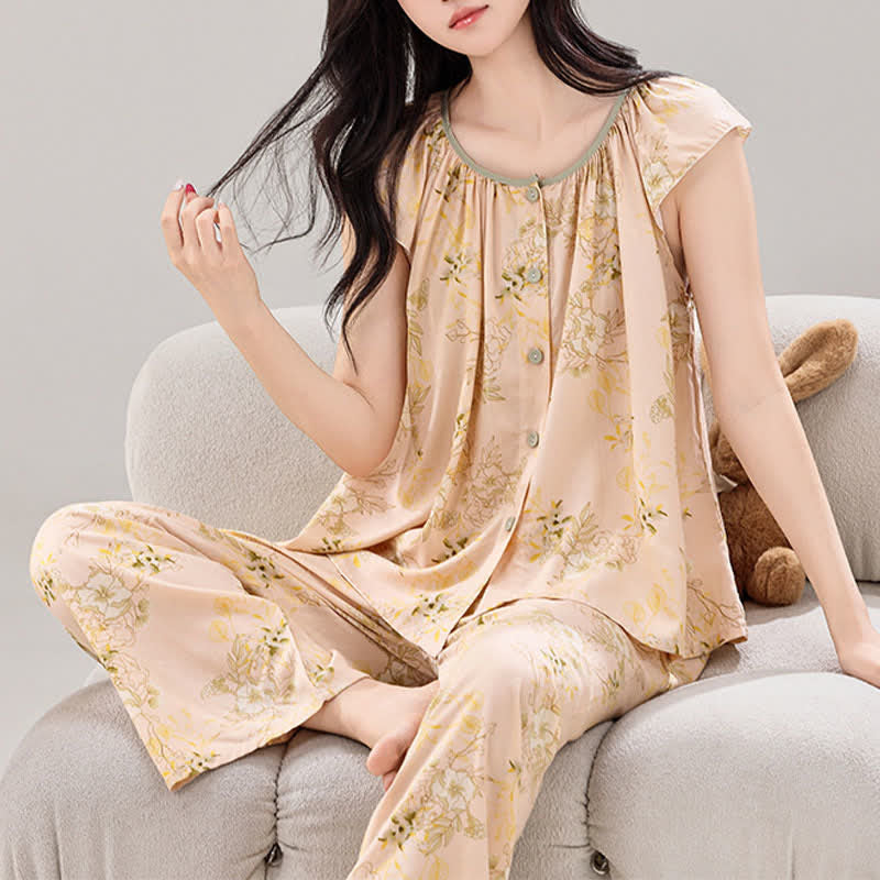 Refresh Pastel Floral Loungewear Set
