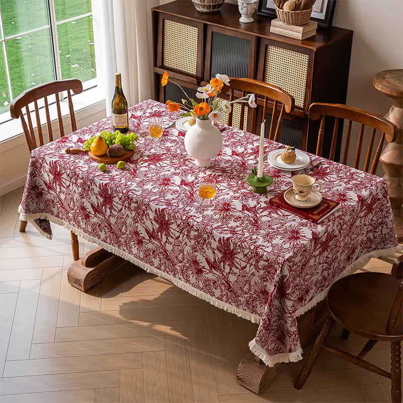 Jungle & Leopard Rectangular Table Cover