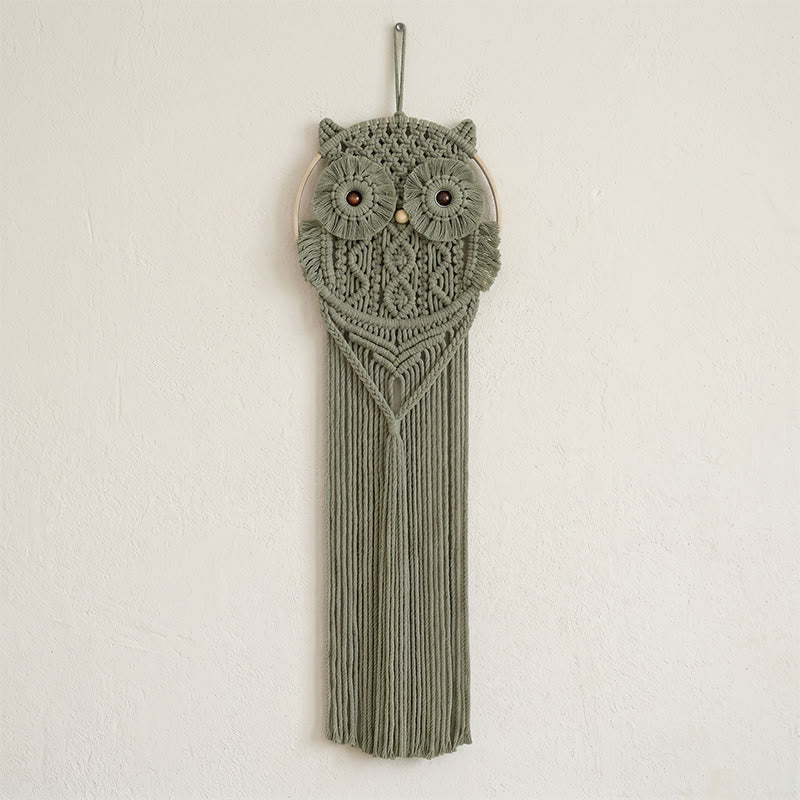 Handmade Macrame Owl Wall Hanging