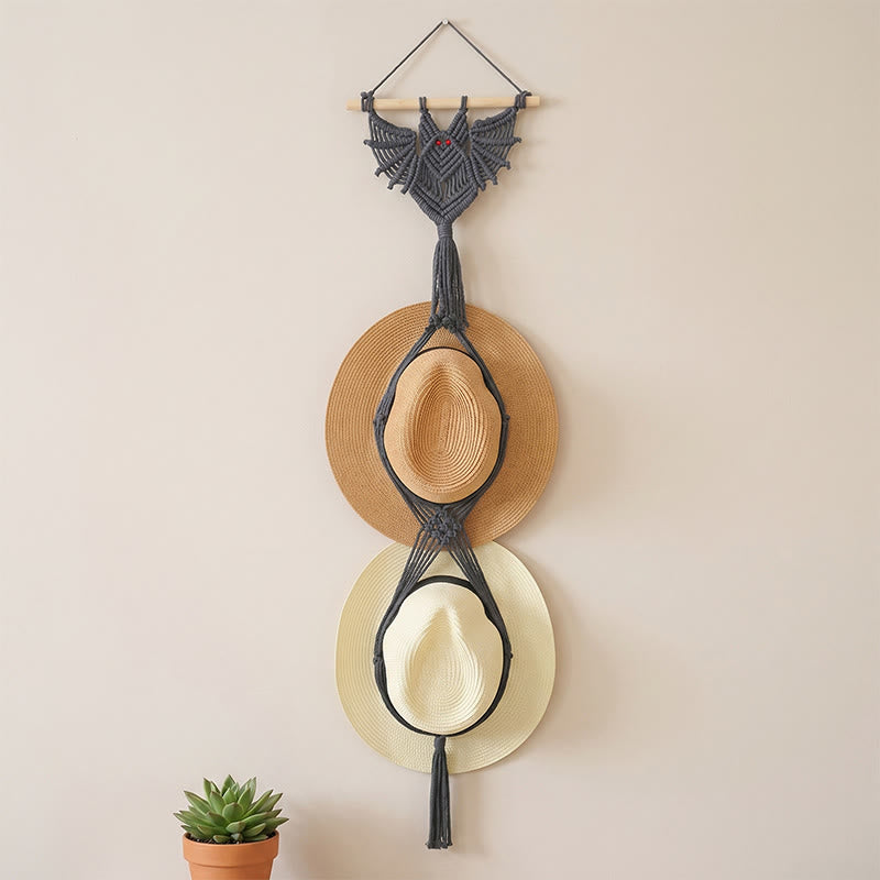 Gothic Boho Bat Wall Hanging