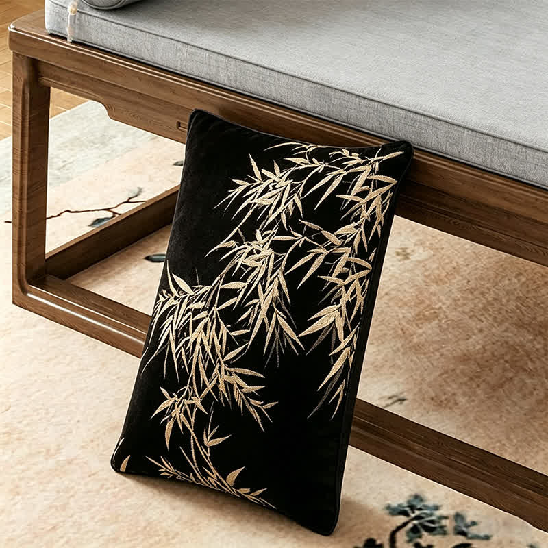 Vintage Elegant Bamboo Leaf Sofa Slipcover