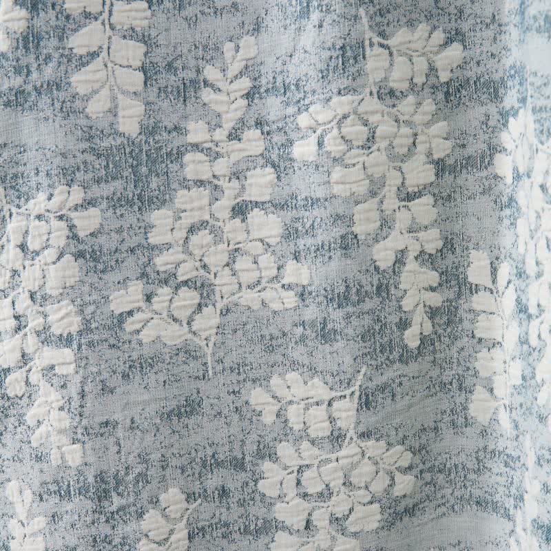 Elegant Botanical Pure Cotton Sleeveless Nightgown