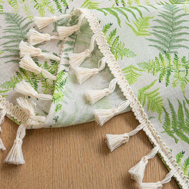 Scandinavian Style Fern Kitchen Curtain
