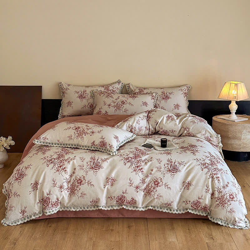 Romantic Garden Cotton Duvet Cover Set
