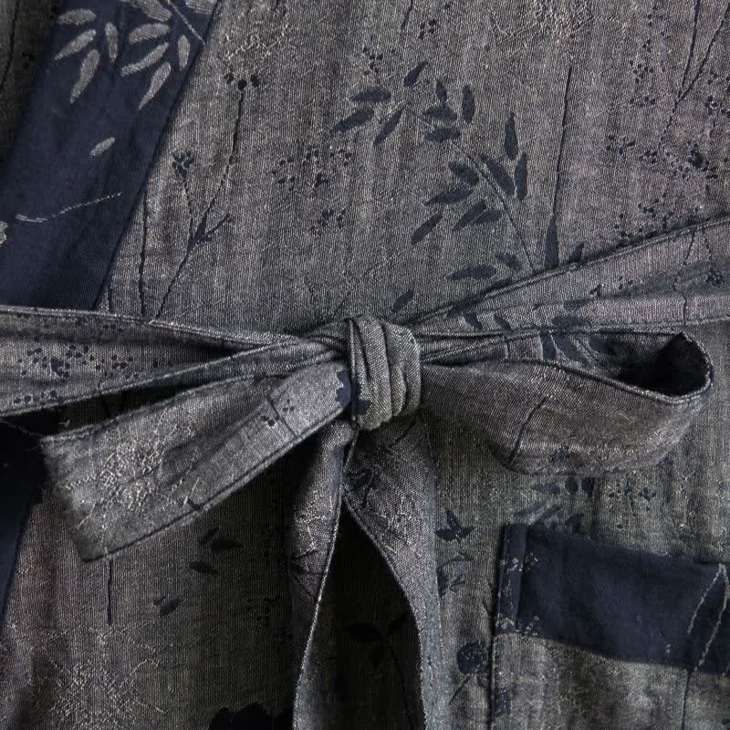 Garden Floral Organic Cotton Kimono Robe