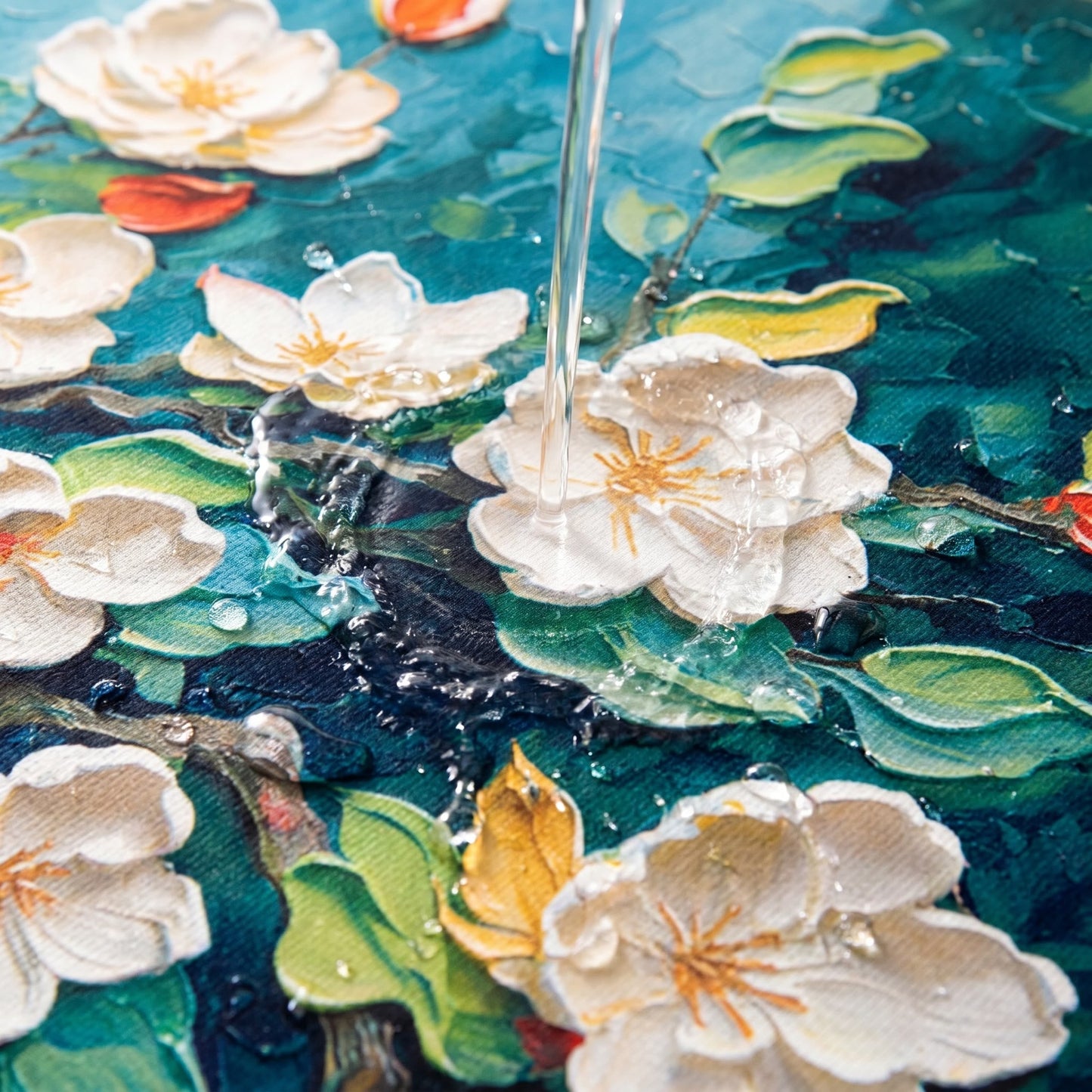 Impressionist Magnolia Bathroom Rug
