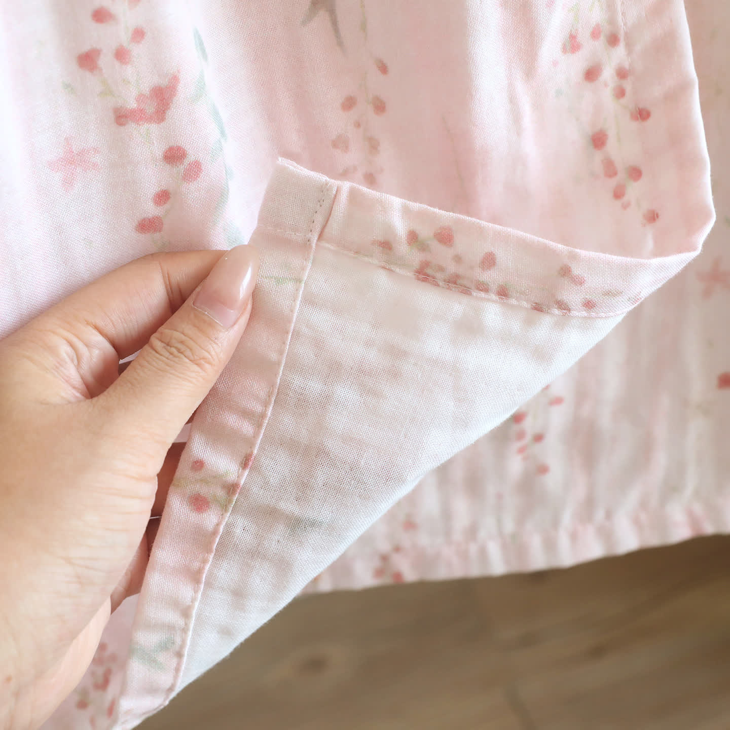 Floral Cotton Gauze Kimono Nightdress Loungewear