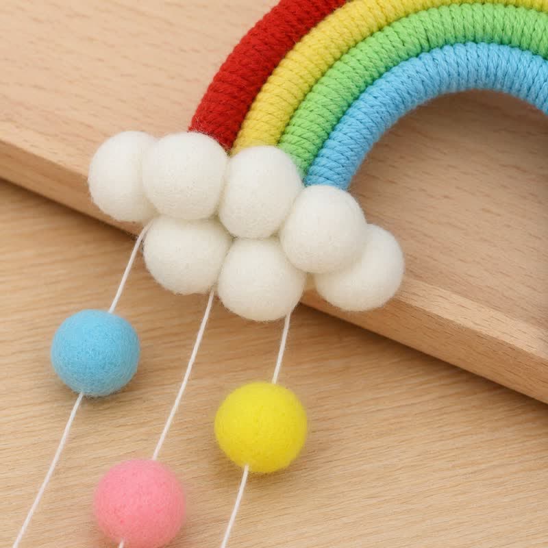 Handwoven Nordic Rainbow Wall Hanging Decor