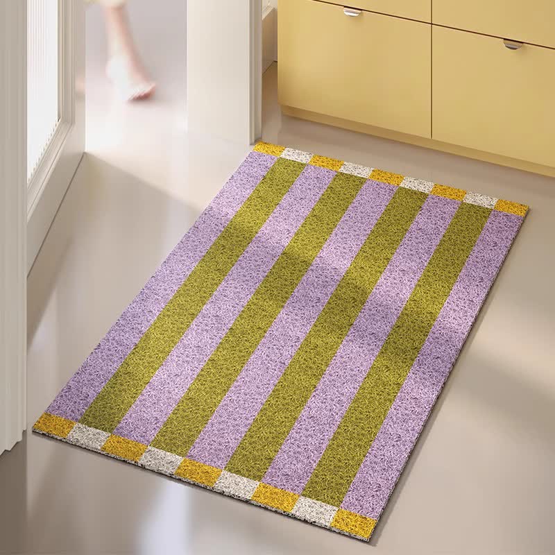 Modern Striped Decorative Entryway Rug