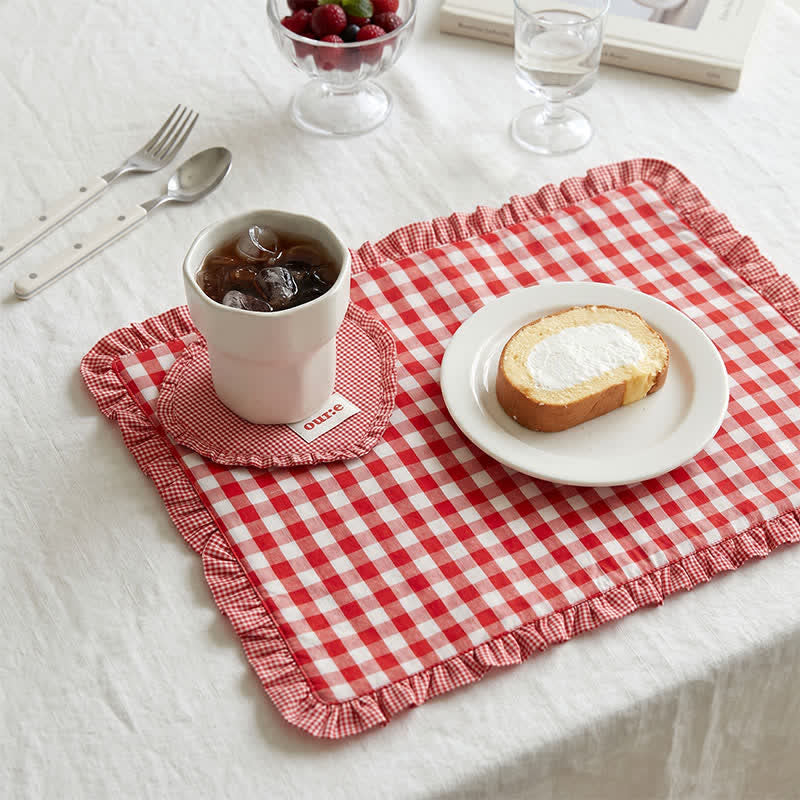 Soft Minimalist Striped Cotton Placemat