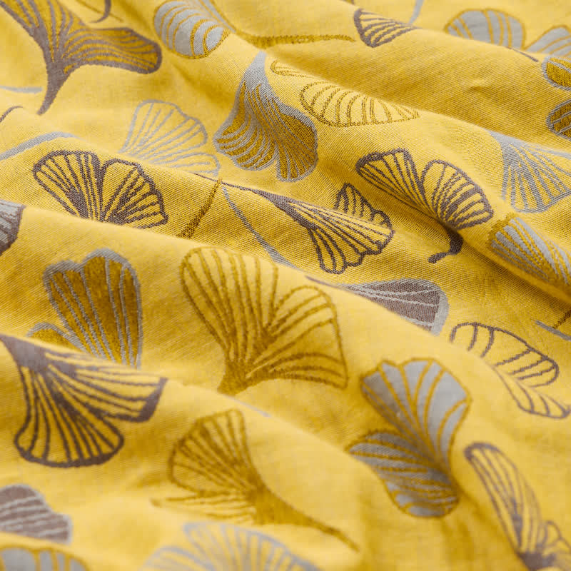 Ginkgo Print Scrunchies Set of 3