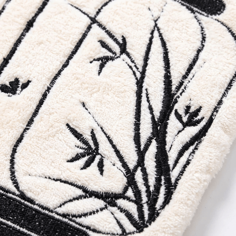Vintage Bamboo Lantern Hanging Hand Towel