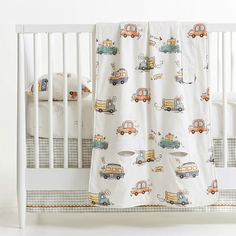 Bus Cotton Gauze Summer Baby Quilt