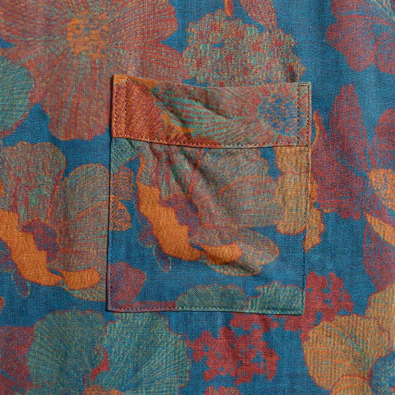 Vintage Flower Cotton Kimono Robe