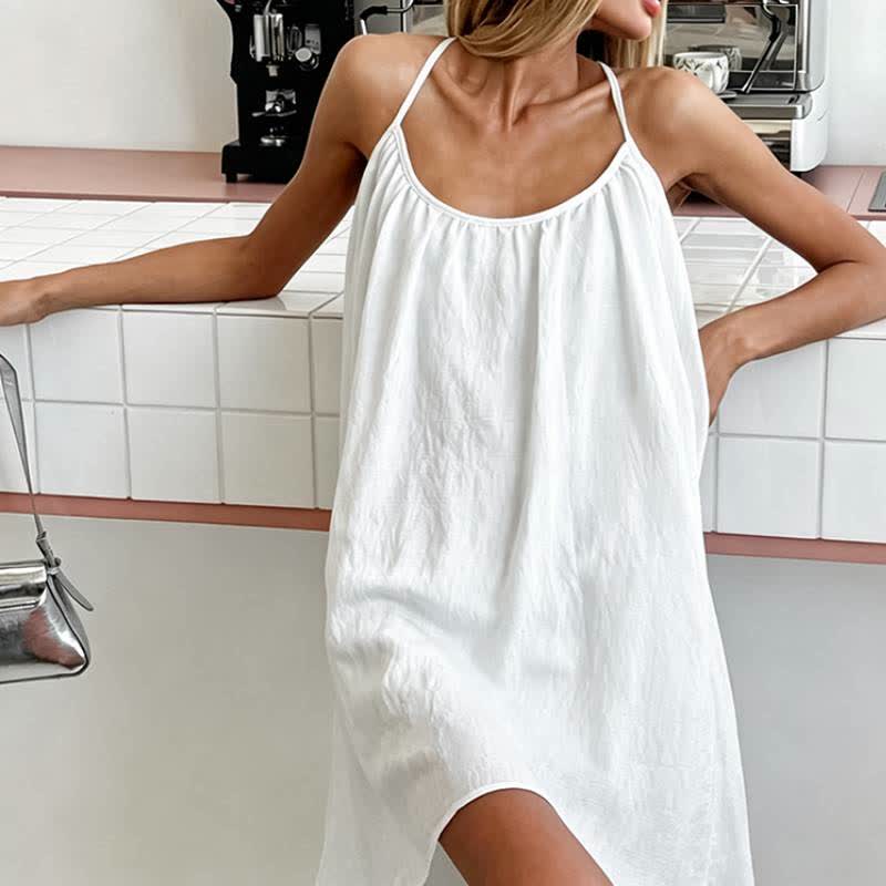 Minimal Sleeveless Resort Lounge Dress