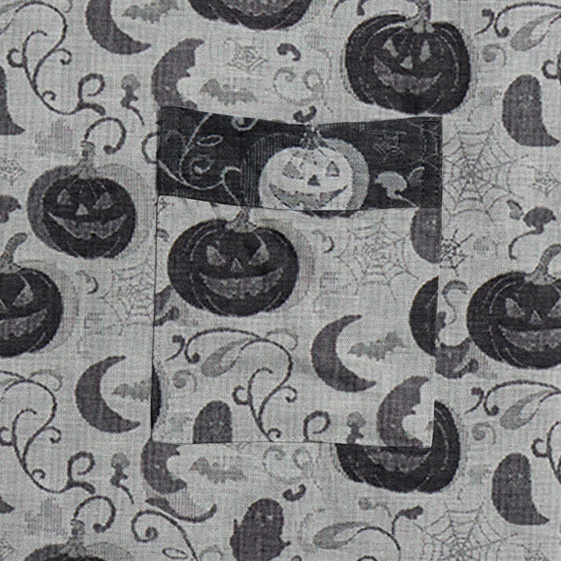 Halloween Pumpkin Moon Cotton Kimono Robe