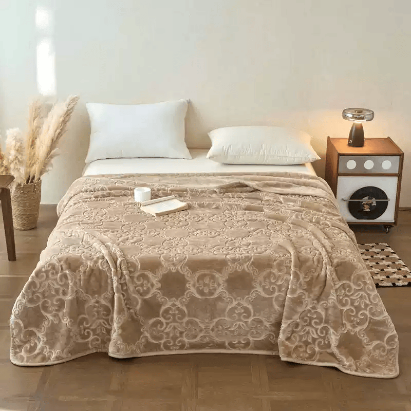 Multi-color Luxury Raschel Fleece Blanket