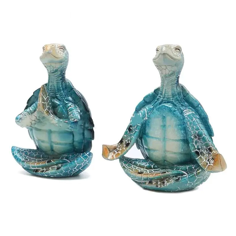 Sea Turtle Yoga Statue
