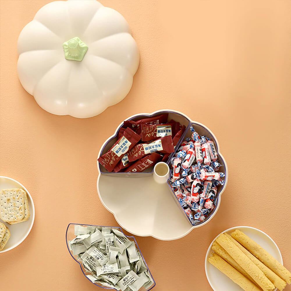 Doppellagige Süßigkeitenbox mit Halloween-Kürbis