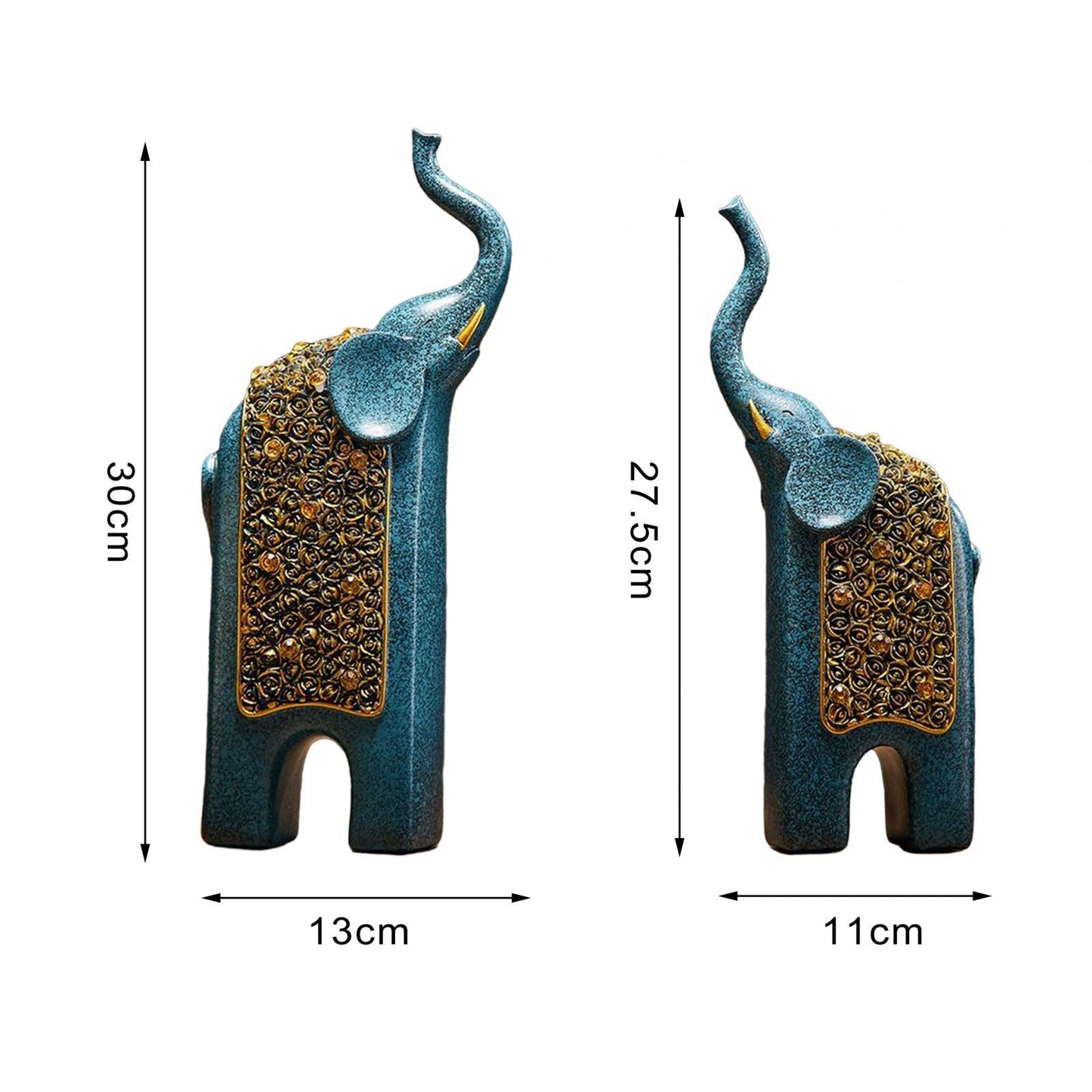 Elephantine Expression Sculpture (2pcs)