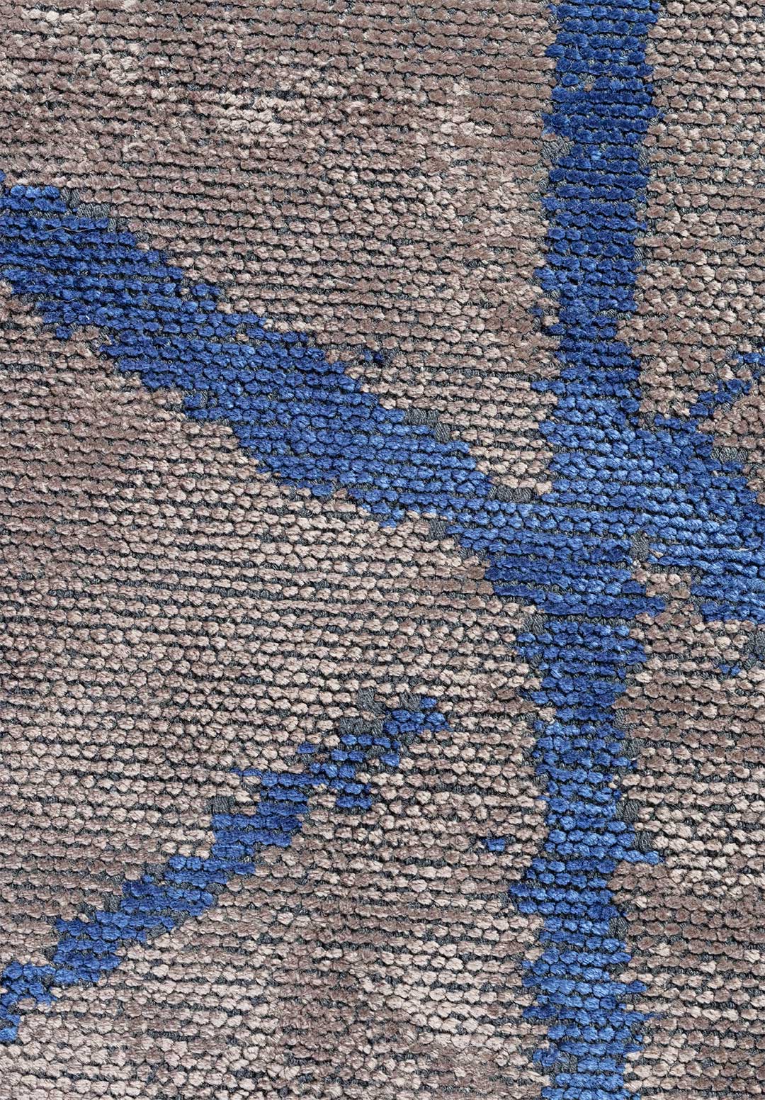 Palermo Navy Blue - Dark Grey Rug
