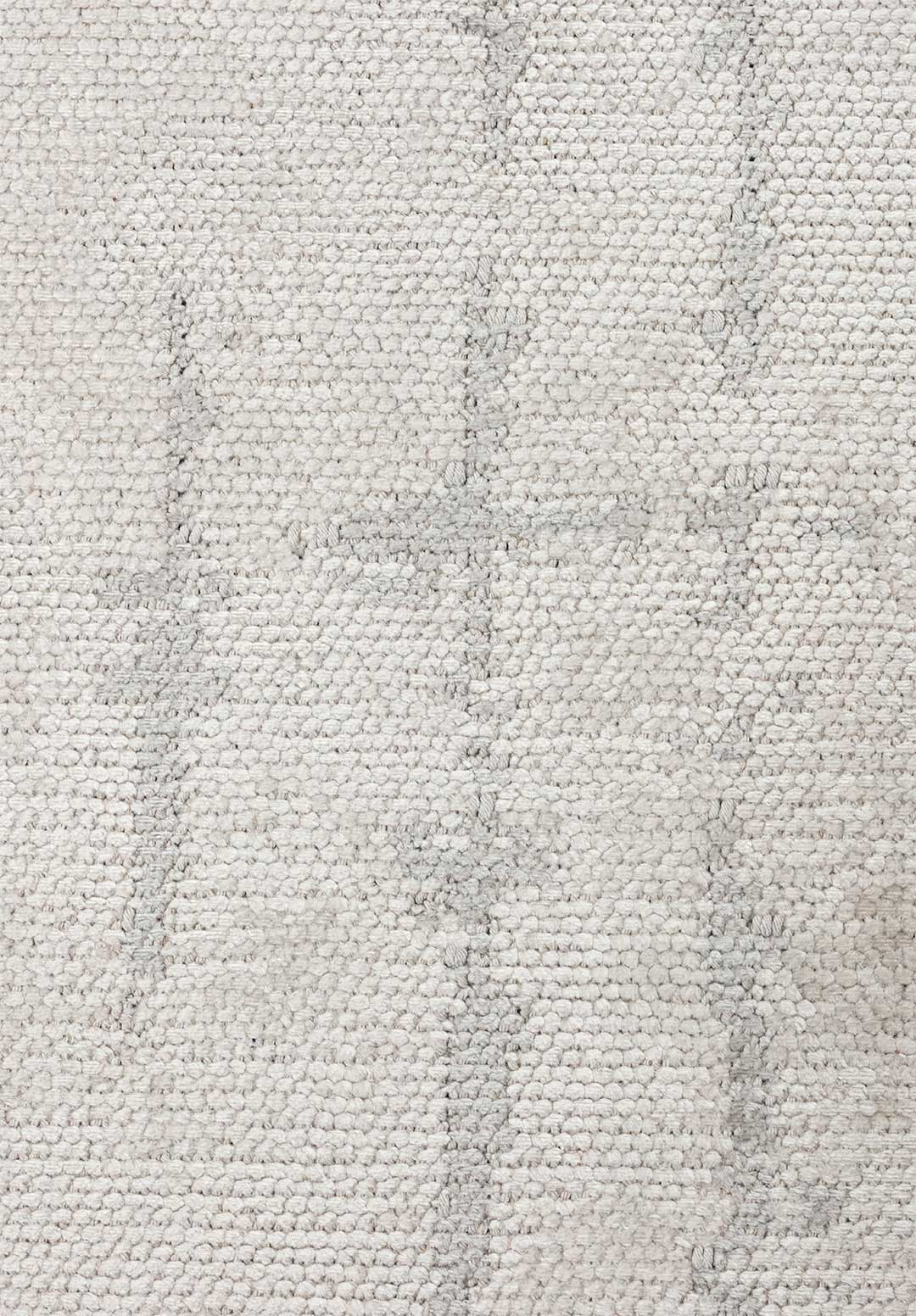 Pisa Light Grey - White Rug