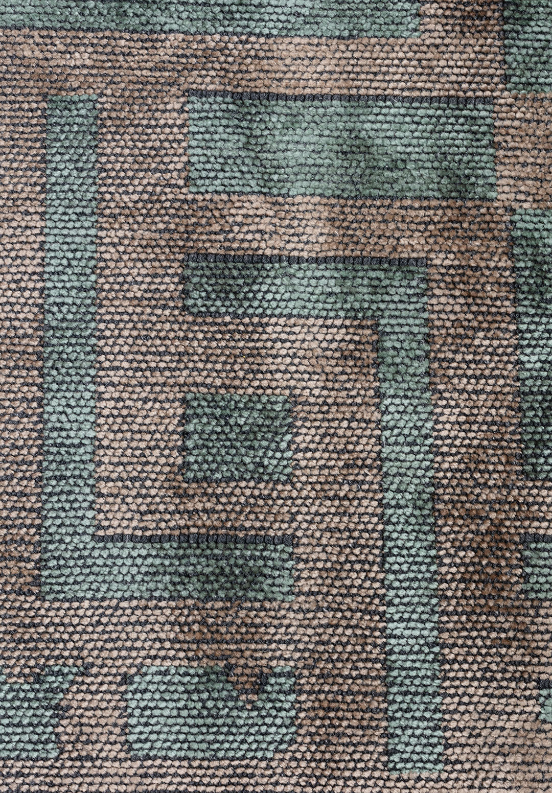 Rome River Green - Beige Rug