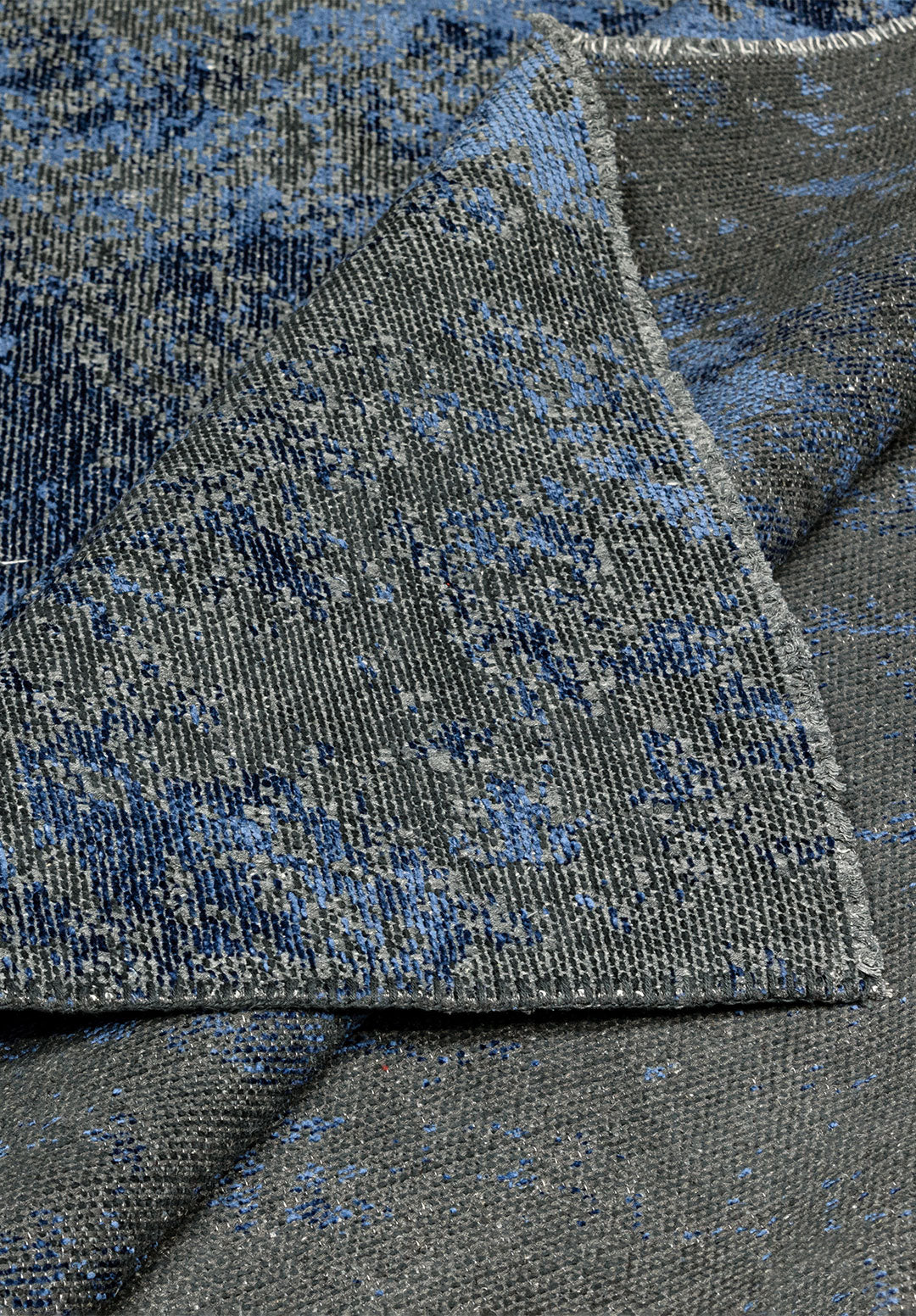 Nostalgia Matte Black - Navy Blue Rug