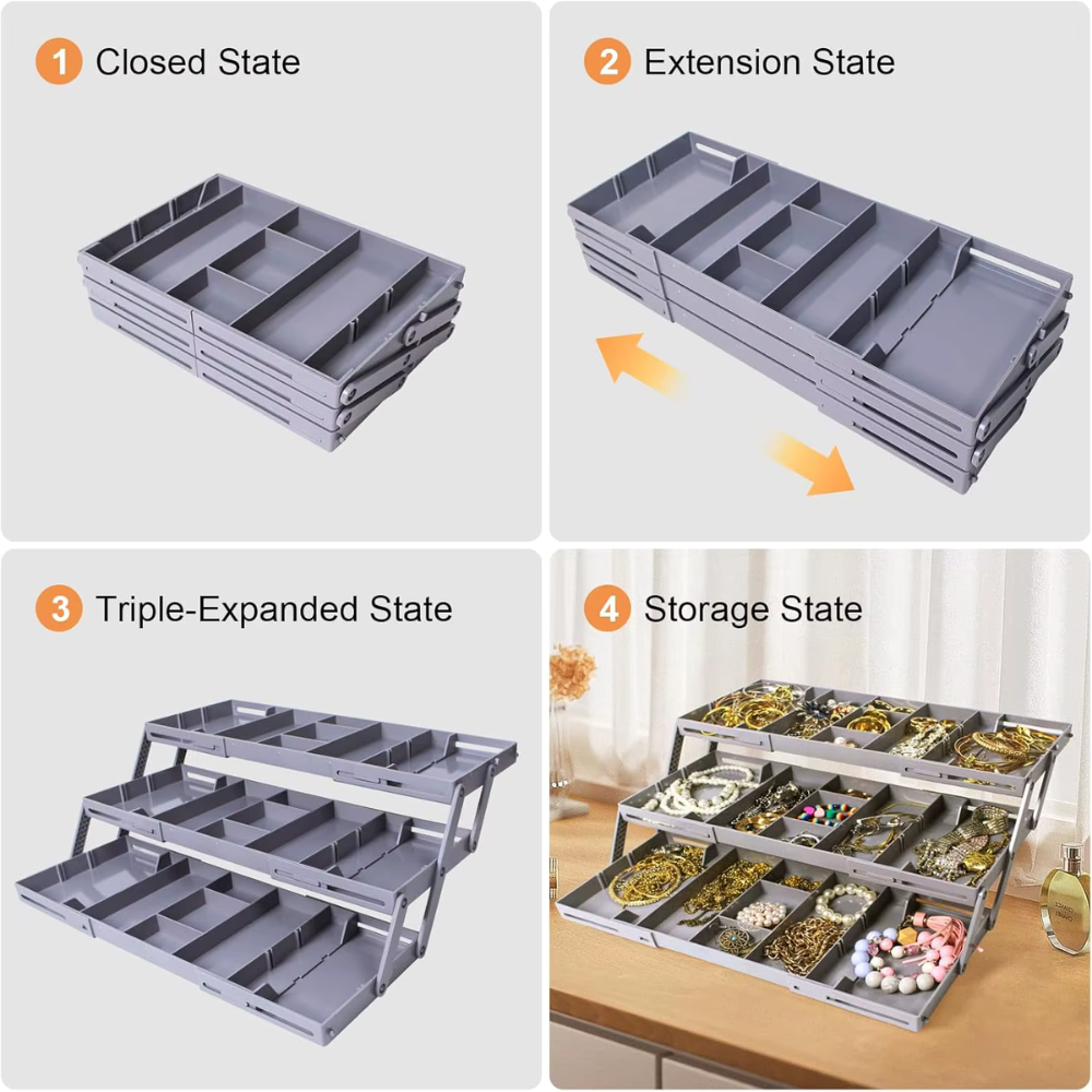 EasyStack™ | Multi-tier Drawer Organizer
