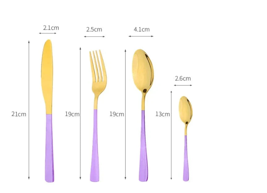 24pc Luxury Stainless Steel Cutlery Set