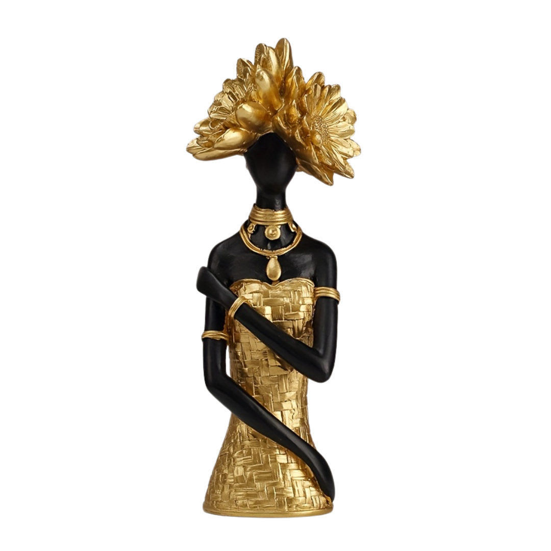 Golden Muse Expression Sculpture