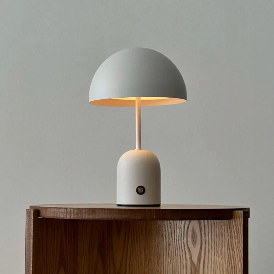 Smooth Mushroom Dome Metal Accent Lamp