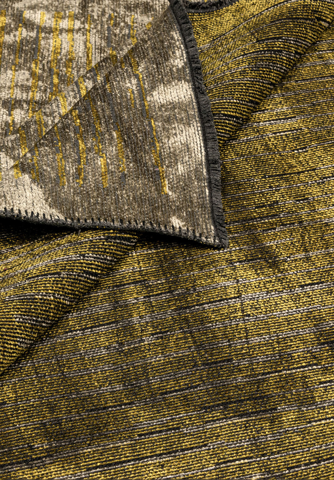 Stripe Yellow - Beige Rug