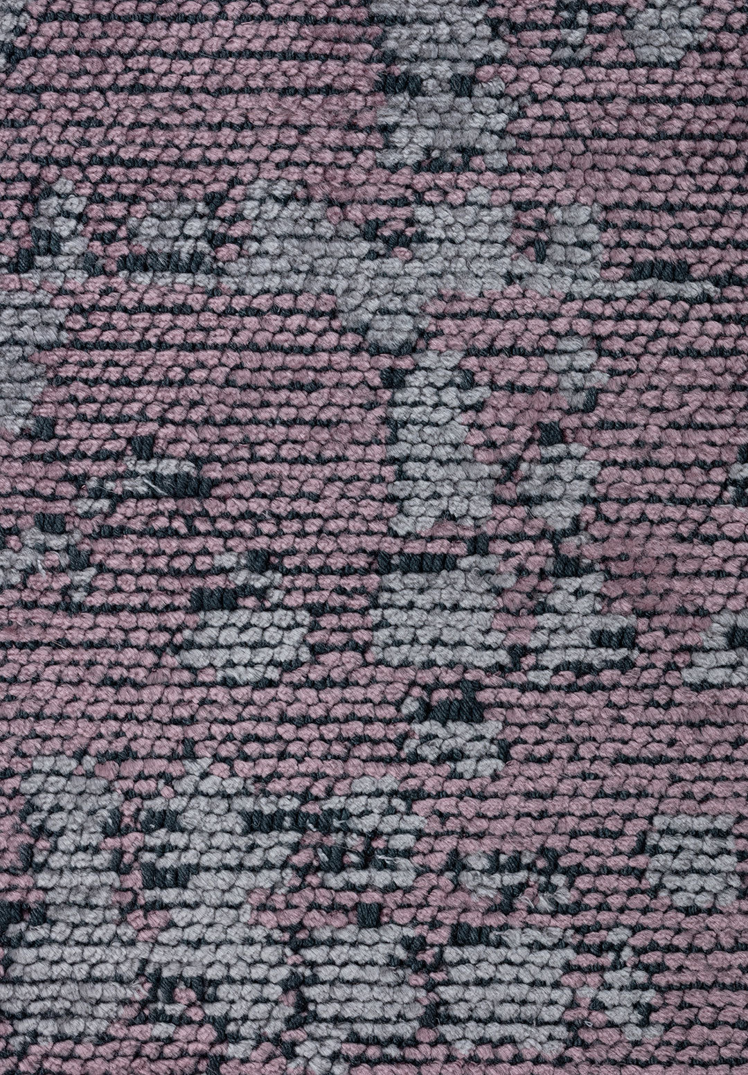 Pixel Damson - Light Grey Rug