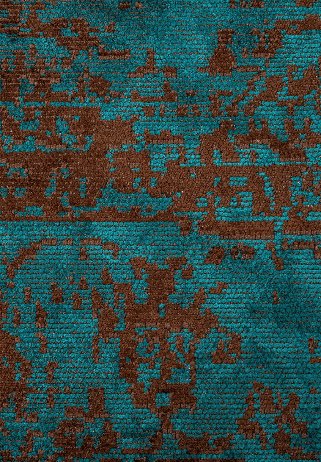 Medallion Dark Brown - Dark Turquoise Rug