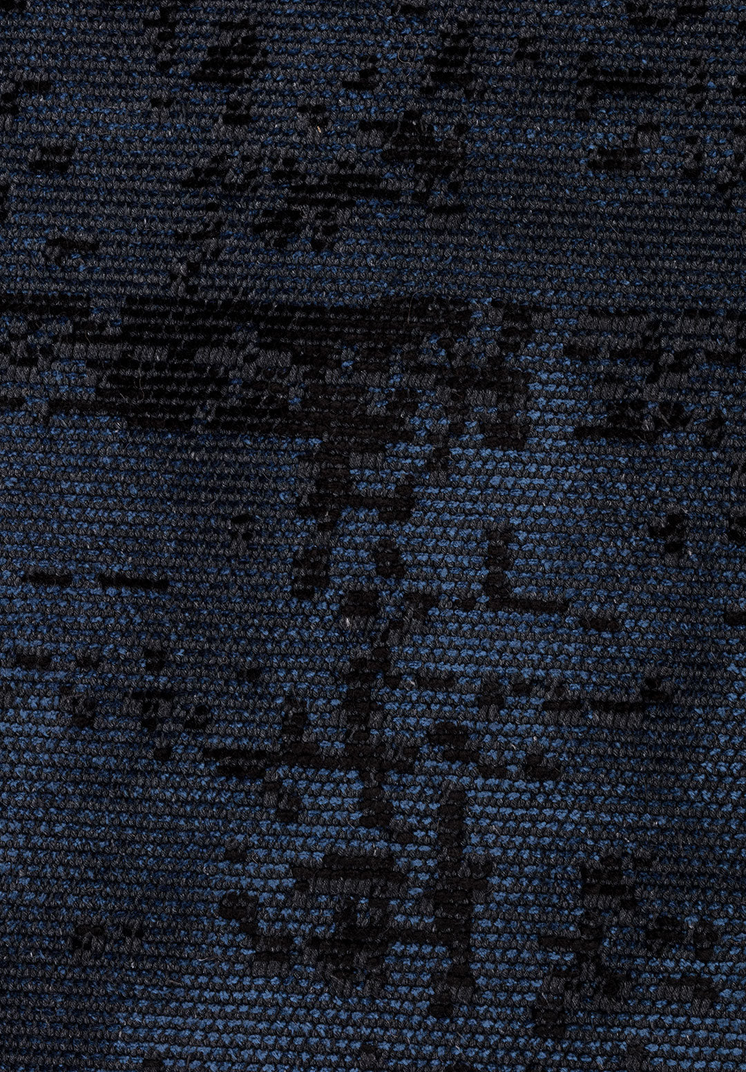 Discrete Black - Navy Blue Rug